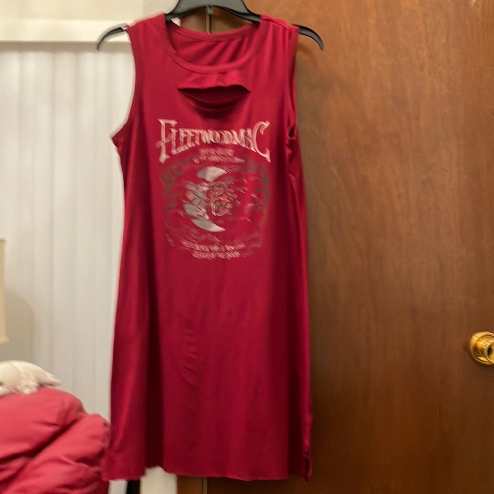 FLEETWOOD MAC sleeveless t-shirt dress